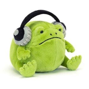 RETIRED Jellycat - Ricky Rain Frog With Headphones - NWT